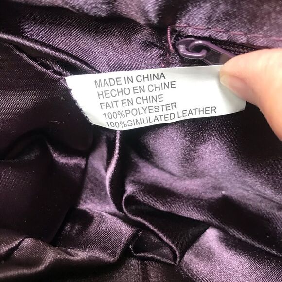 Vintage Y2K Rampage zebra striped clutch chain strap detail purse - Picture 7 of 7